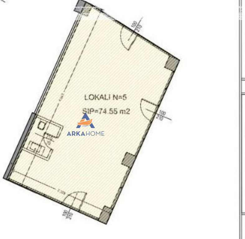 BUSINESS PREMISES FOR SALE 75M2 "NEAR MIGJENI BOULEVARD, GRAND GALERIA" 407,000 EURO