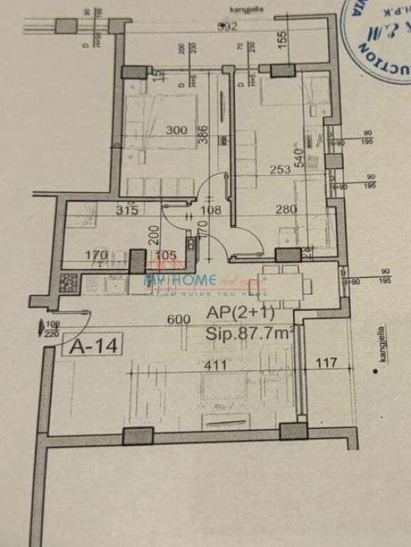 Apartment 2+1 for sale in Astir in Tirana