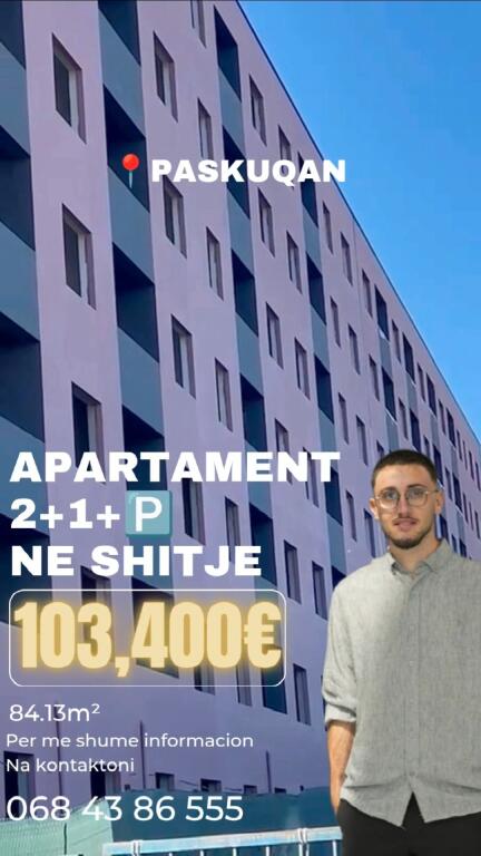 Shitet apartament 2+1+🅿️