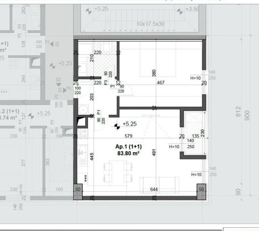 SHITET APARTAMENT 1+1 ISH FUSHA E AVIACIONIT 124.000 EURO