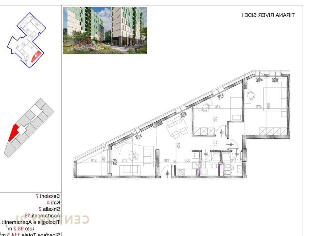 RIVERSIDE RESIDENCE SHESIM SUPER APARTAMENT 2+1+2 ! PAGESA ME KESTE 1800€ m2 !
