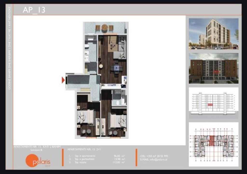 Shitet 2+1+2+Ballkon Ne Kamez