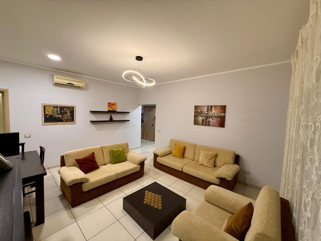 📣 RENT Apartment 2+1 With 2 Bathrooms 📍 Myslym Shyri ✨  🏢 Existing Building 🪜 6th Floor (No Elevator) 📐 Net Area 120 m2 🛋️ Furnished With Modern Conditions 🔹 Veranda 🔹 Balcony 👉 Family Clients Preferred  💶 Price 55,000 Leke/Month (Non-Negotiable)