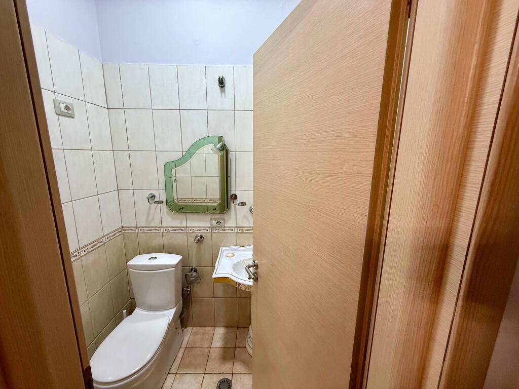 📣 RENT Apartment 2+1 With 2 Bathrooms 📍 Myslym Shyri ✨  🏢 Existing Building 🪜 6th Floor (No Elevator) 📐 Net Area 120 m2 🛋️ Furnished With Modern Conditions 🔹 Veranda 🔹 Balcony 👉 Family Clients Preferred  💶 Price 55,000 Leke/Month (Non-Negotiable)