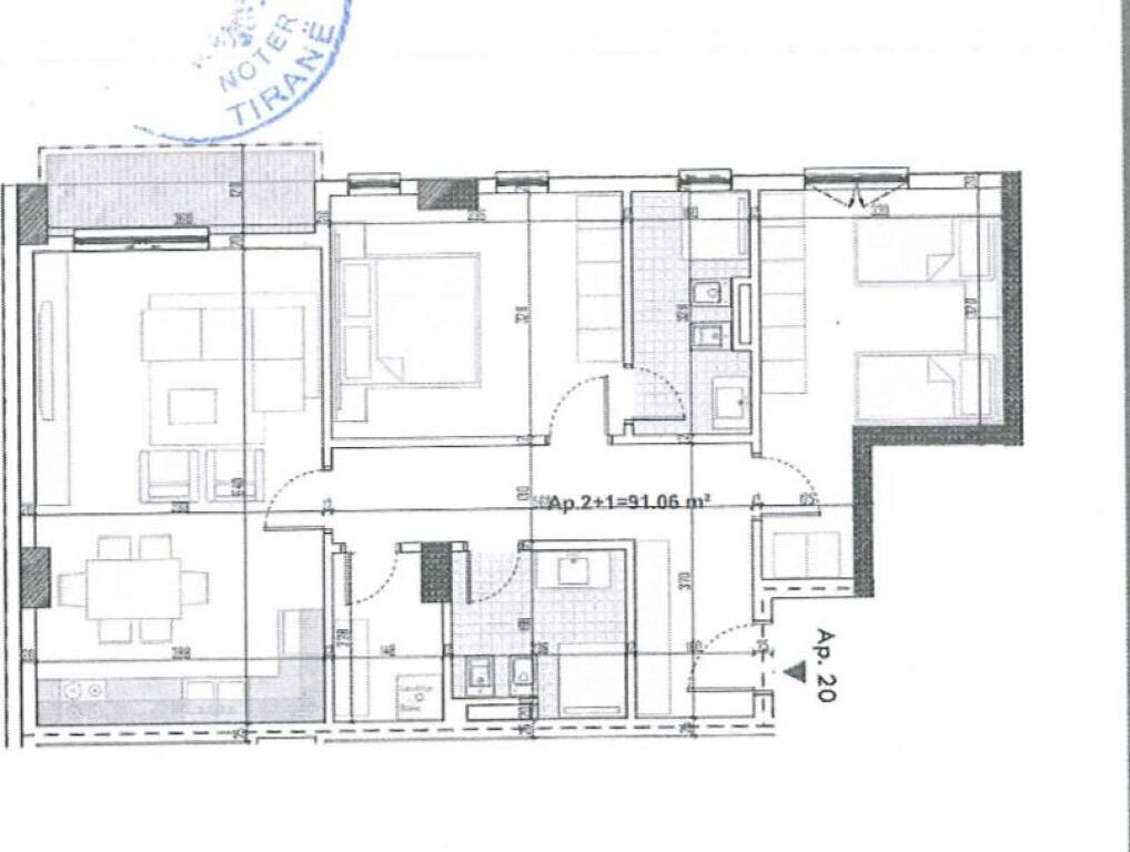 Appartamento 2+1 in Vendita Paskuqan Prezzo Trattabile