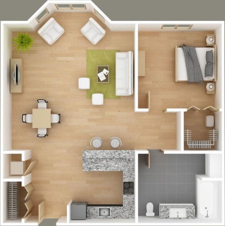 Shitet, Apartament 1+1, Xhamllik