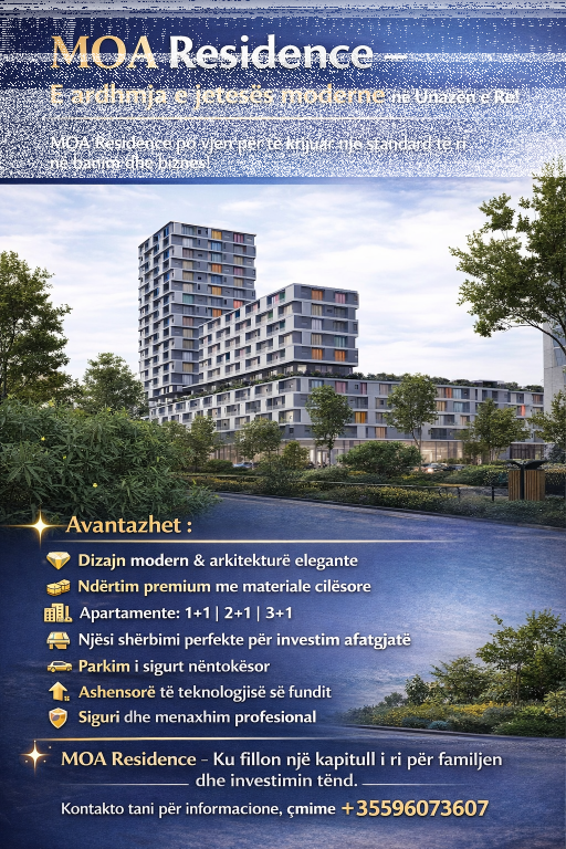 🏡 𝗠𝗢𝗔 𝗥𝗲𝘀𝗶𝗱𝗲𝗻𝗰𝗲 – The future of modern living in Unaza e Re!