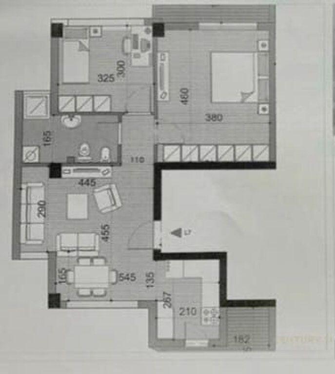 Shitet apartament 2+1+2 Ballkone në zonën e Liqenit të Thatë, pranë Hotel Radisson. 220,000 € Sip. Totale  99m2