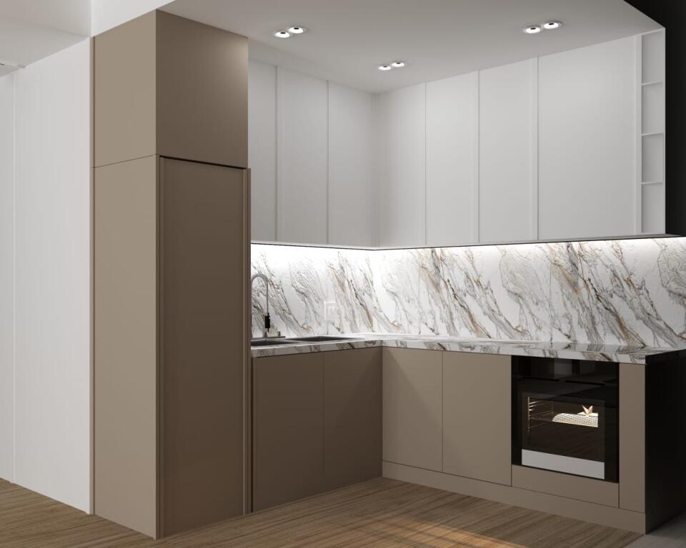 1+1,completamente arredato complesso square 21, prezzo 750 mila lek