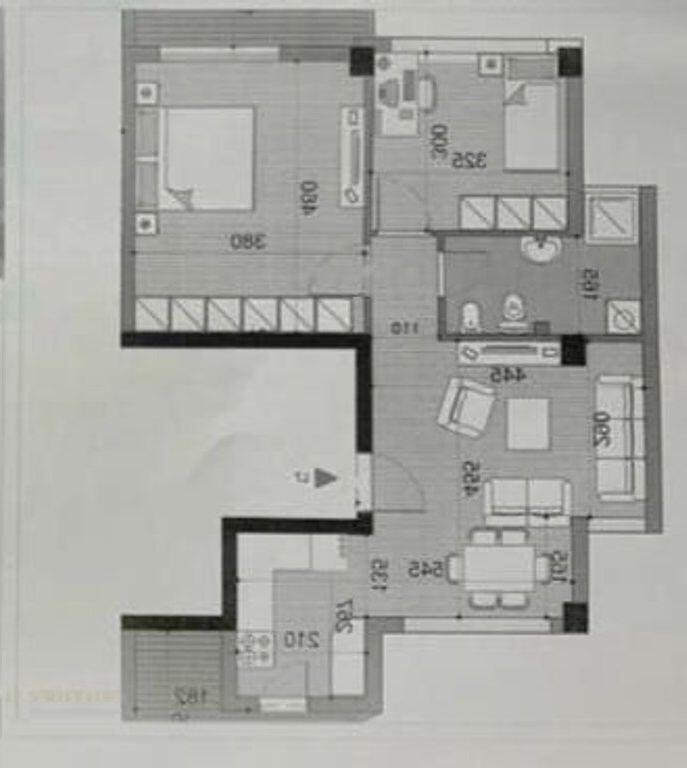 Shitet apartament 2+1+2 Ballkone në zonën e Liqenit të Thatë, pranë Hotel Radisson.