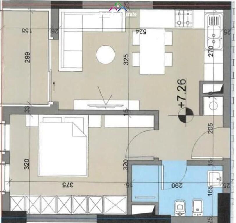 Apartament per shitje 1+1 Tek Univers City (ID B110516) Tirane