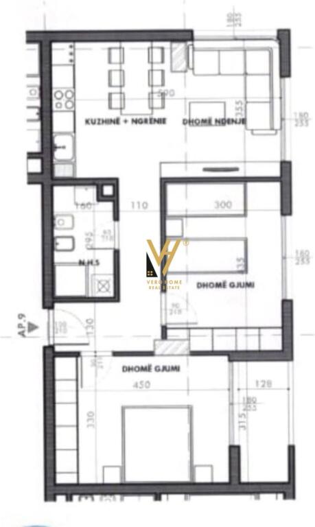 SHITET APARTAMENT 2+1+BLK TE ISH FUSHA E AVIACIONIT 135.320 EURO