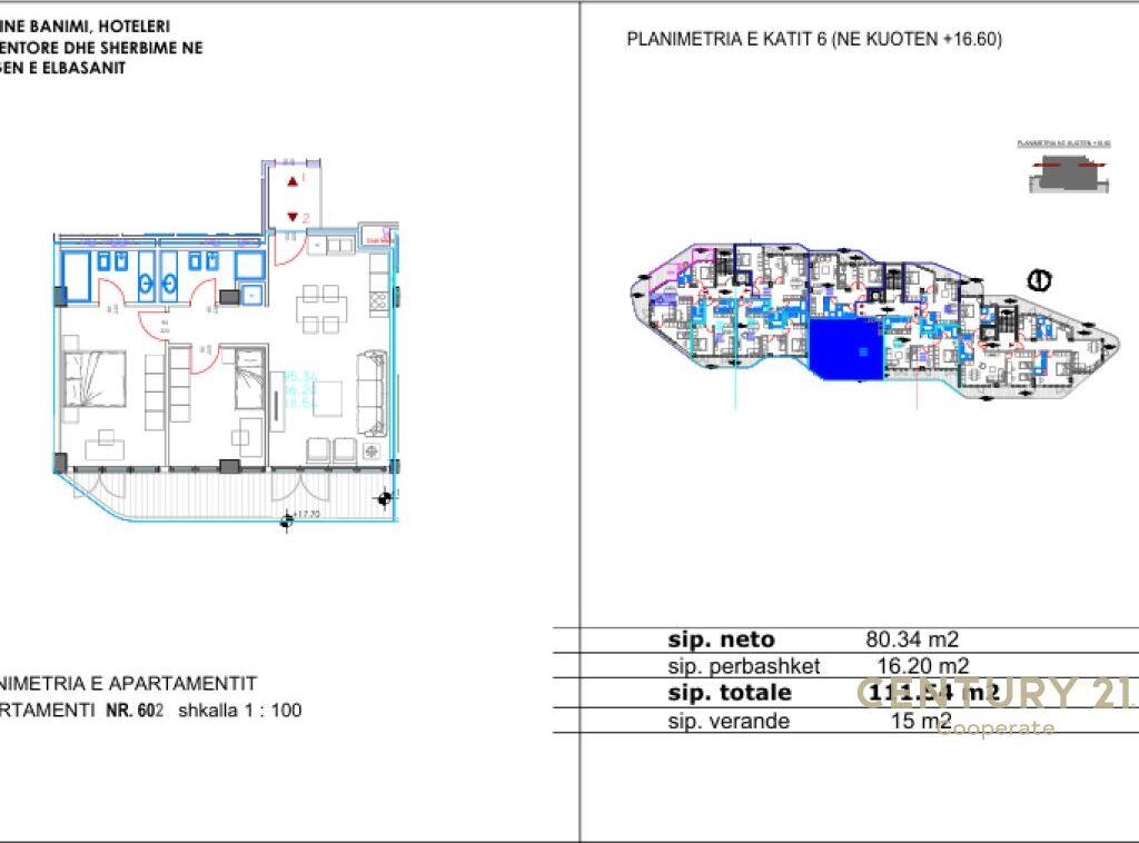 SHESIM APARTAMENT 2+1+2 – RRUGA ELBASANIT PRANE PARKUT TE LIQENIT.
