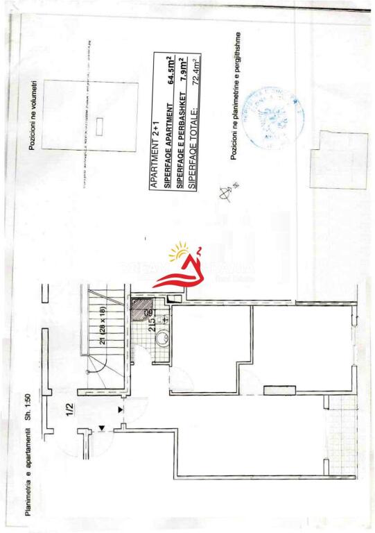 Shitet apartament 2+1 ne Astir prane Vila L (ID 41212150)