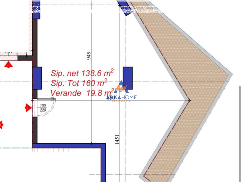 COMMERCIAL SHOP FOR SALE 160M2 "REZIDENCA KOLONAD,LAPRAKË" 400,000 EURO