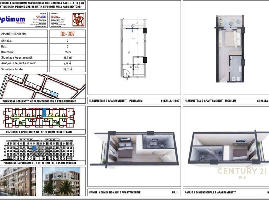 GARSONIER PER SHITJE ADRIA REZIDENC, QERRET 52,200 €