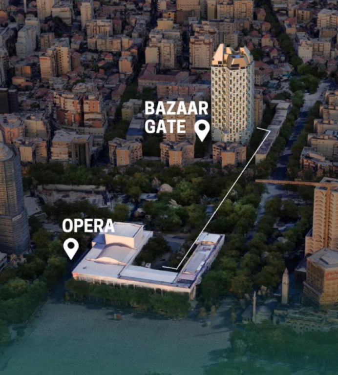 🏠 Apartament 1+1 për shitje – Bazaar Gate