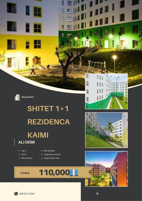 🏡 Apartment 1+1 for Sale – Kaimi Residence, Ali Demi