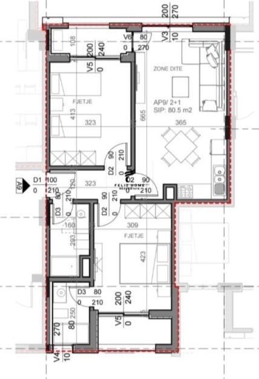SHITET APARTAMENT 2+1 RADHIME 290.000 EURO