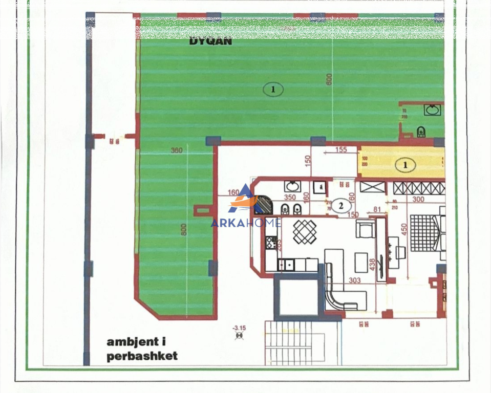 SHITET APARTAMENT 132M2 "FRESK" 158.400 EURO