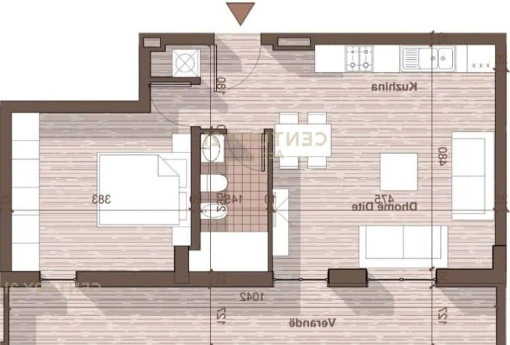 SHESIM APARTMENT 1+1 PLUS POST PARKIMI, UNIVERS CITY-QTU! 92,000 €