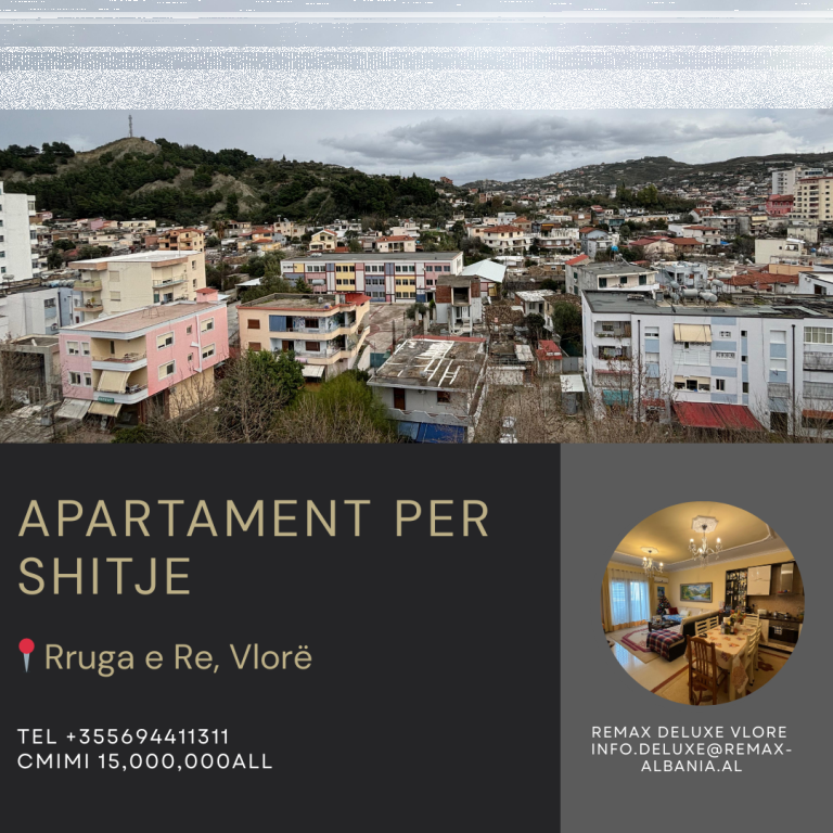 3+1+2 Apartment for Sale – Rruga e Re, Vlorë