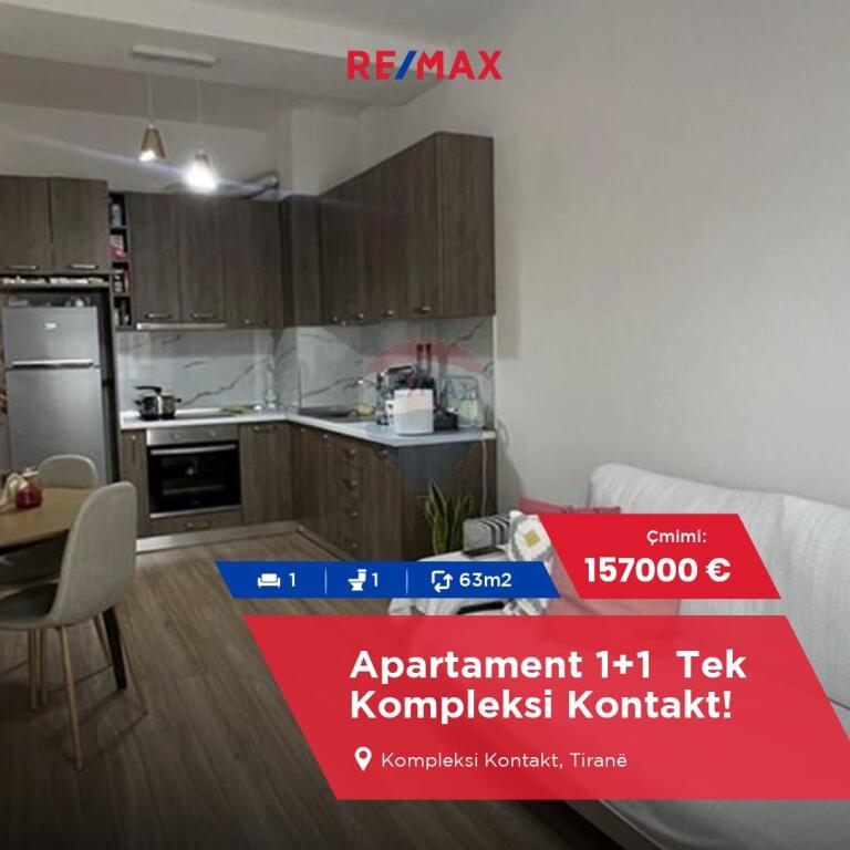 🗝Apartament 1+1 ----Kompleksi Kontakt, 21 Dhjetori