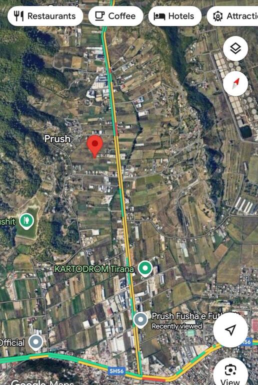 Shitet Tokë në Prush, Tiranë
