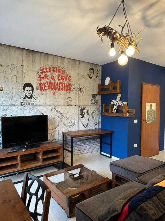 A few minutes away from the Zoo, Bilal Sina Street, a 1+1 furnished apartment is for rent, 55,000 Leke