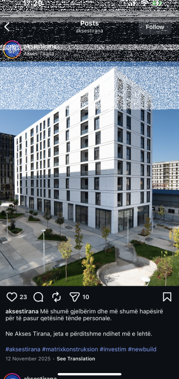 Shitet apartament 3+1+2 tek ish Dogana