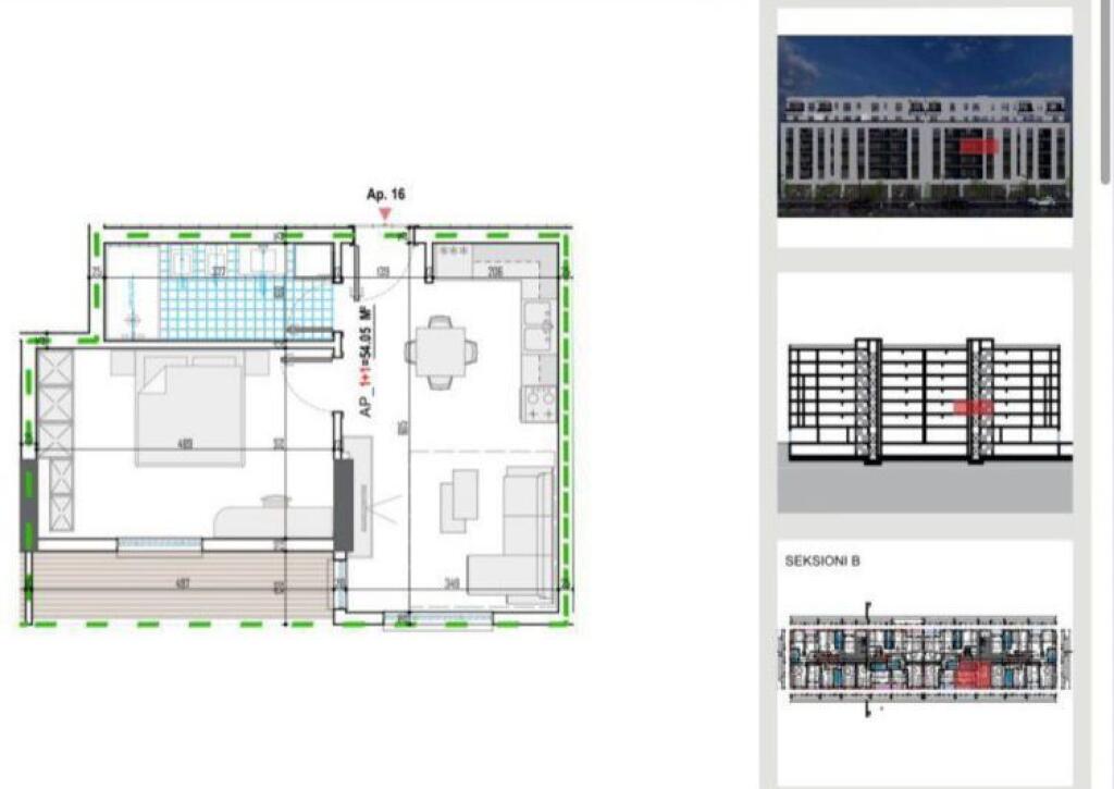 SHITET APARTAMENT 1+1 KAMEZ 57.000 EURO