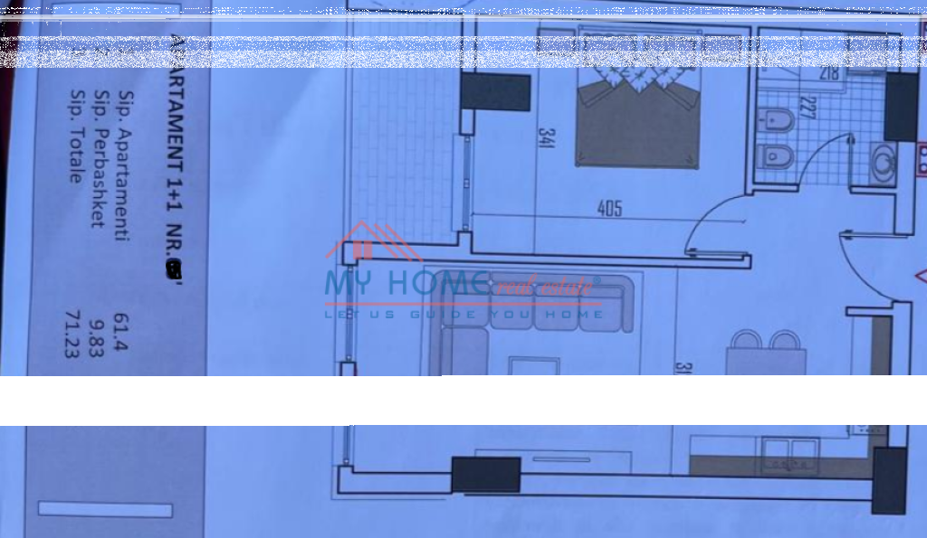 Apartament 1+1 ne Shitje te Monark Residence ne Paskuqan