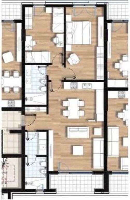 Apartament 2+1 per shtije tek Paralel Living Residence ne Don Bosko.
