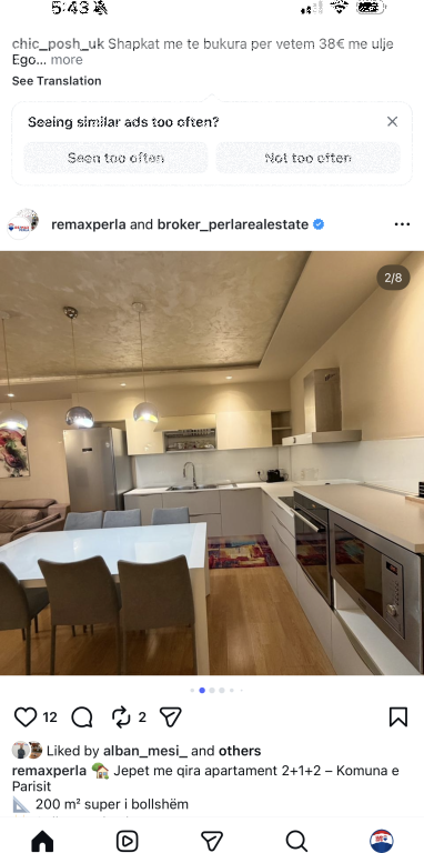 Apartment for rent 2+1+2 in the commune of Paris