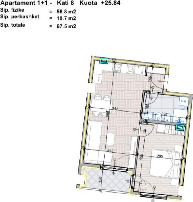 Shitet Apartament 1+1 Aluna Rzidence, Paskuqan