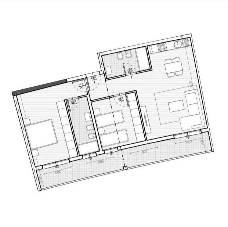 Apartment 2+1+2 for sale near Kavaja Rock – Side sea view 🌊