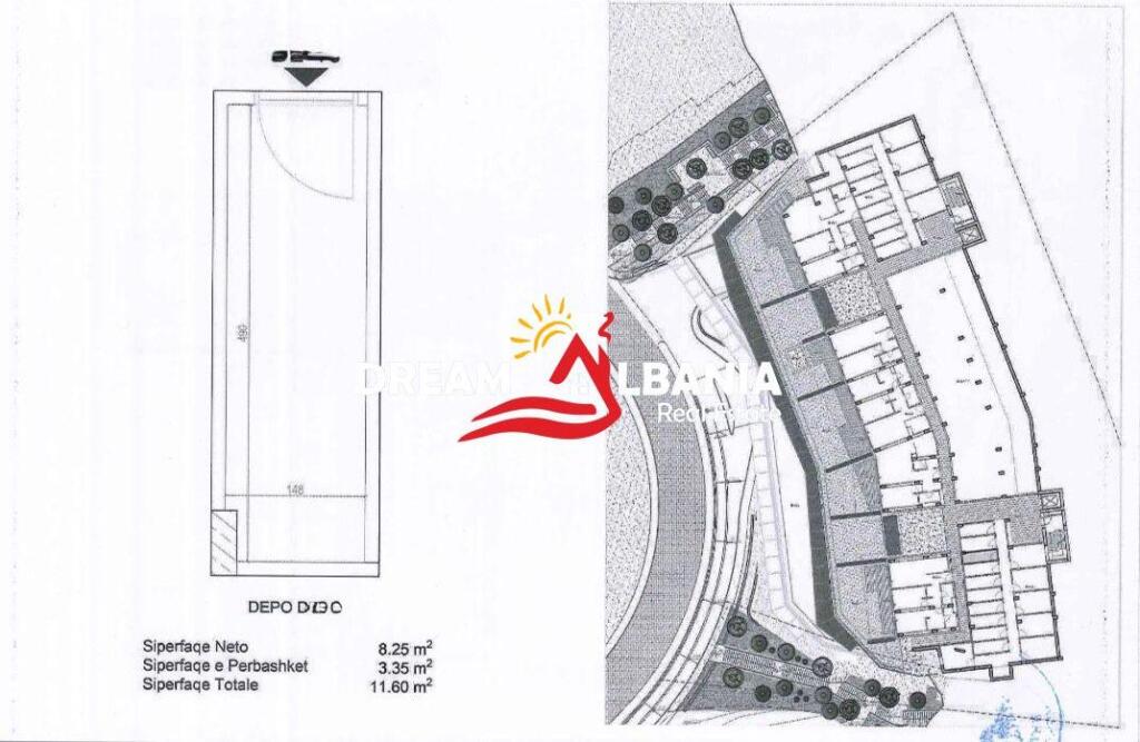 SHITET Apartament 2+1+Verand+Parkim ne Green Coast, Palas, Himare (ID 41212154)