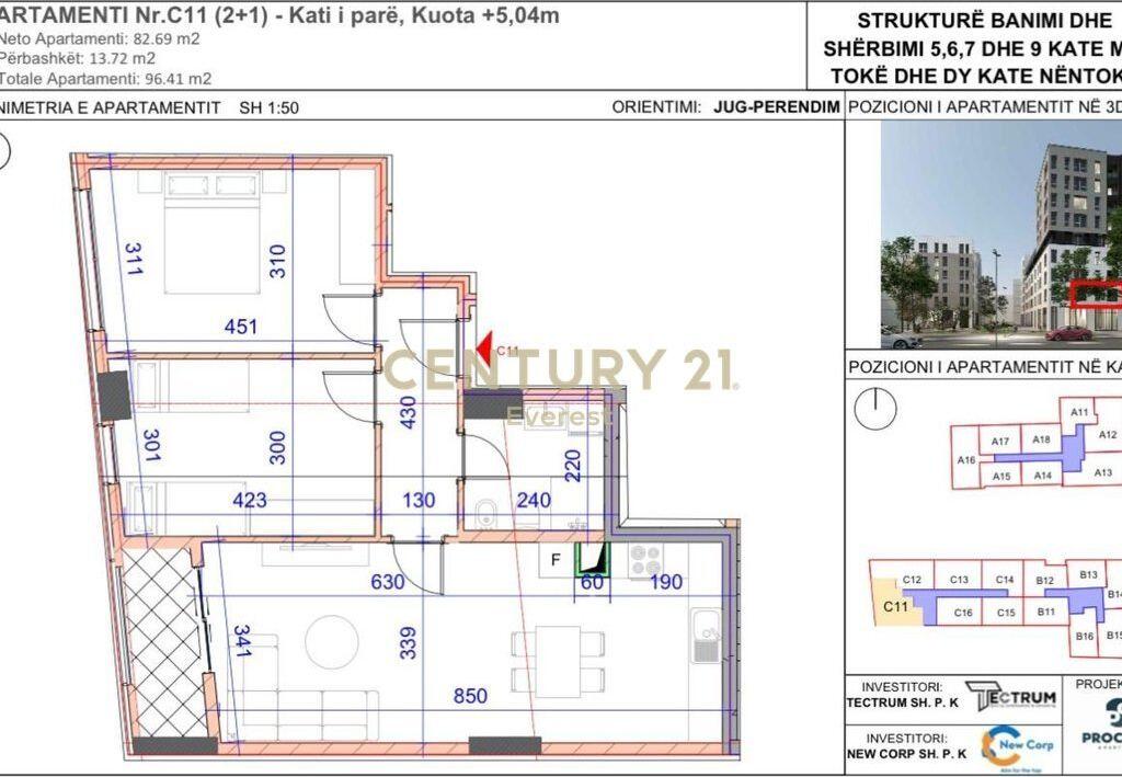 APPARTAMENTO 2+1 IN AFFITTO IN VIA JORDAN MISJA