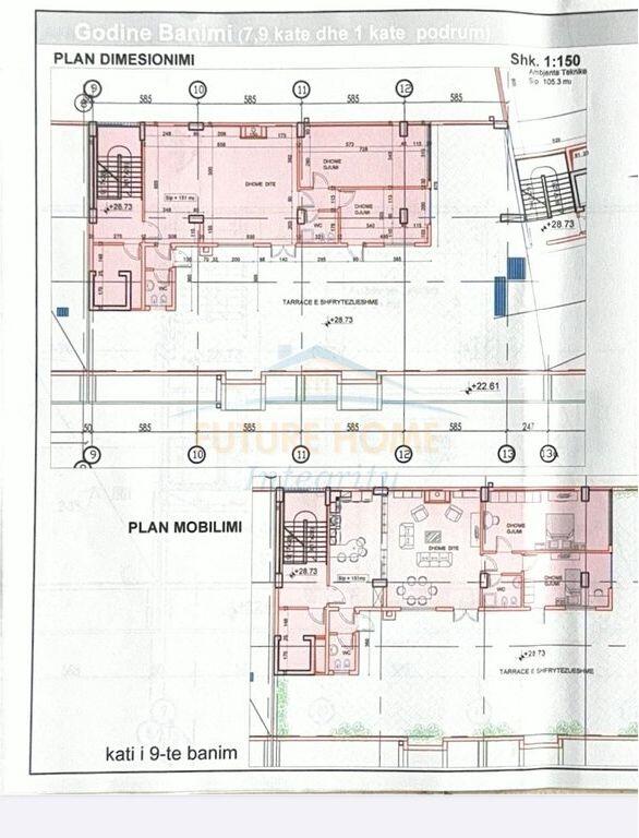 Apartament 2+1+2,ne shitje ne  Misto Mame, Tiranë.