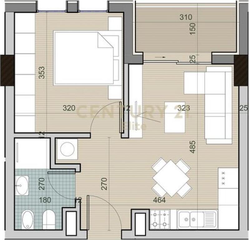 Shitet, Apartament 1+1, Univers City