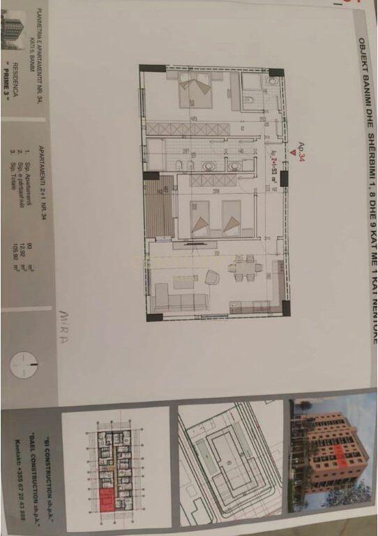 APPARTAMENTO 2+1+2 IN VENDITA A KAMEZ 100,700 €