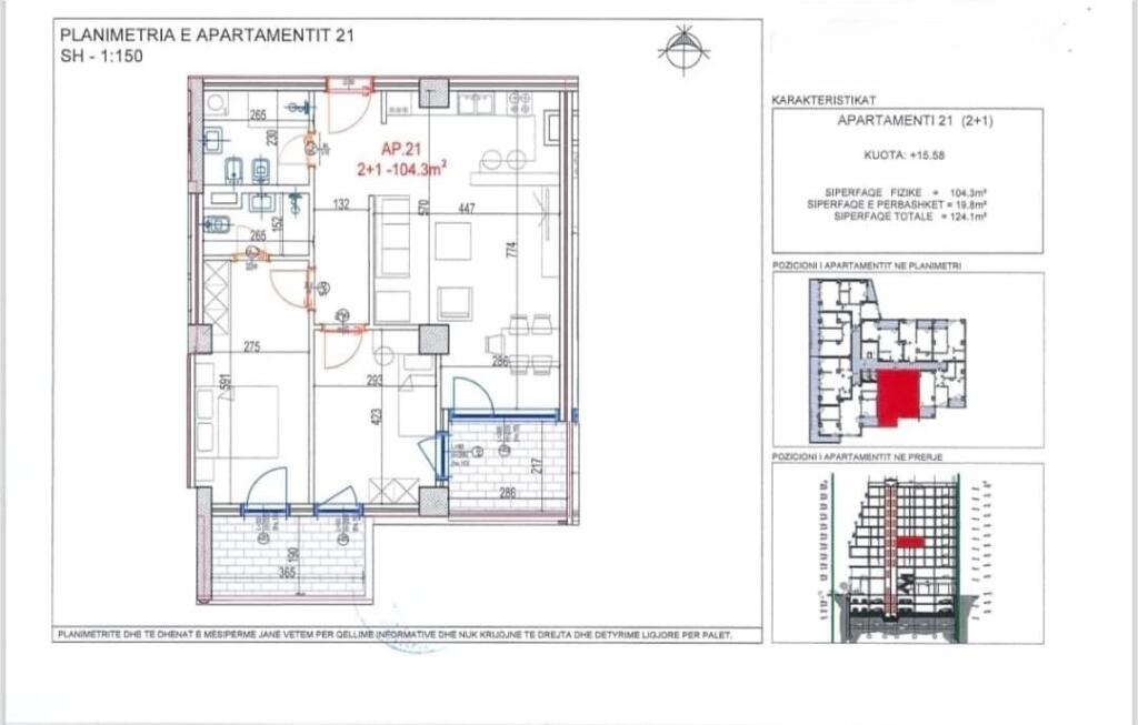 VENDESI APPARTAMENTO 2+1 DON BOSKO 186.000 EURO