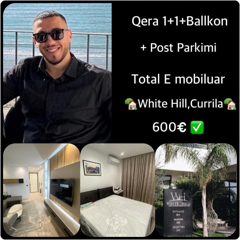 ME QIRA 1+1 + BALLKON + PARKING POST MOBILIM I PLOTË