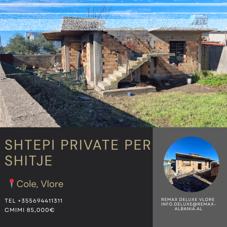 SHTËPI PRIVATE 2+1 PËR SHITJE – VLORË