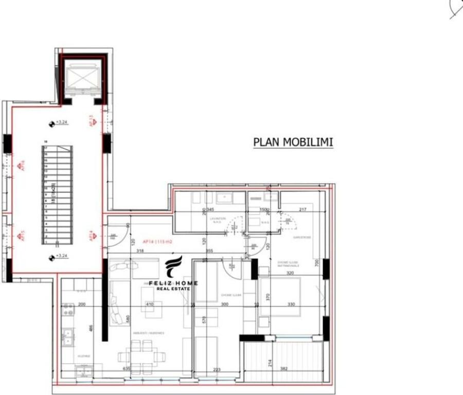 SHITET APARTAMENT 2+1 RRUGA E ELBASANIT 240.000 EURO