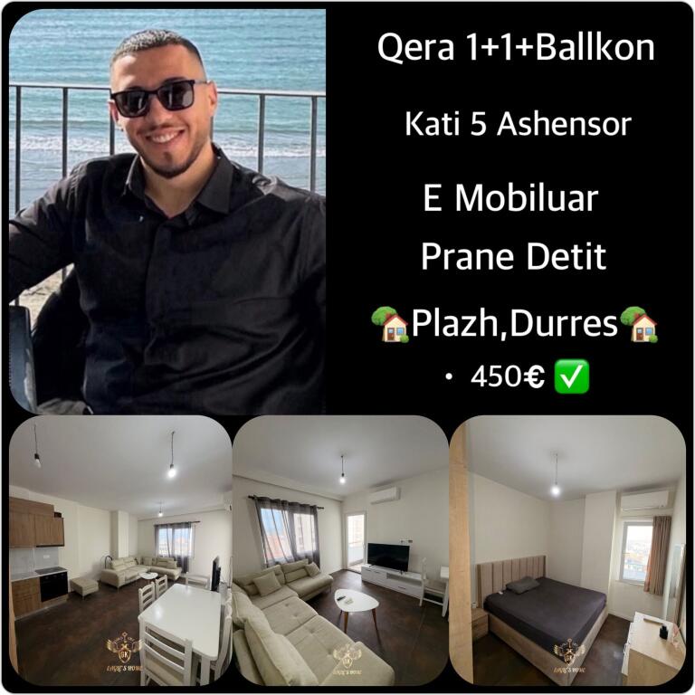 🏡 APARTMENT FOR RENT  • 1+1 with balcony ☎️  💰 Price:450€ net ✅