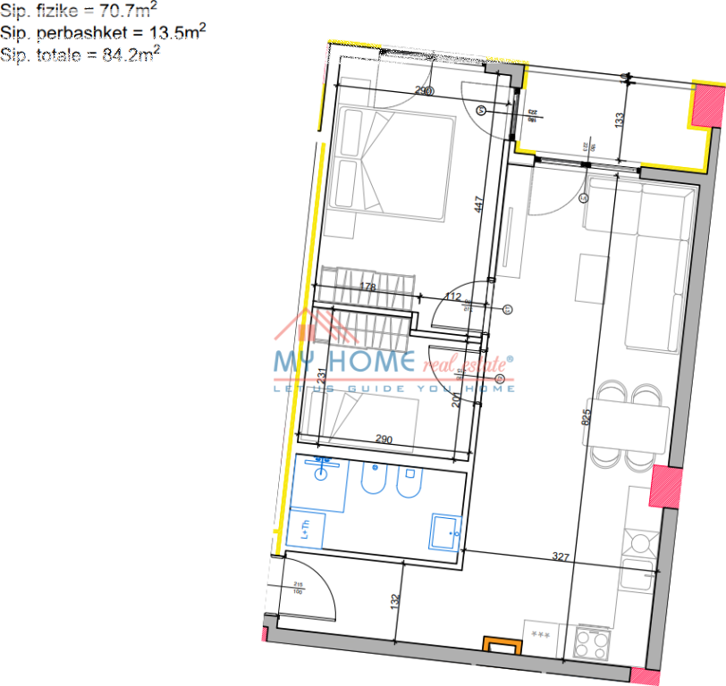 Appartamento 2+1 in Vendita a Paskuqan Tirana