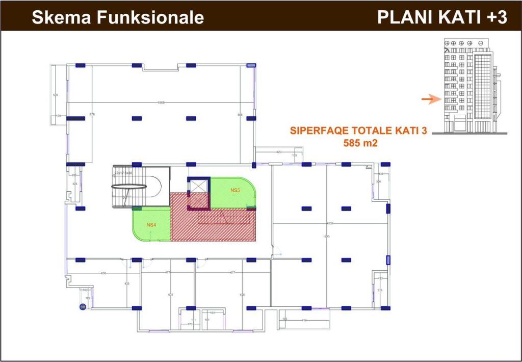 ZYRE ME QERA 585 M2 RRUGA E KAVAJES 6.000 EURO