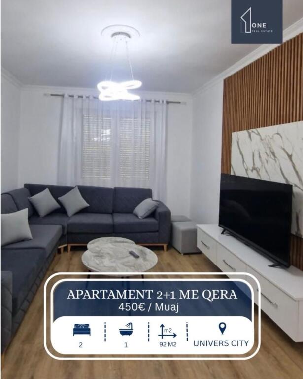 APARTAMENT 2+1 ME QERA, UNIVERS CITY