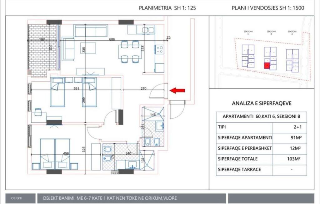 Apartament per shitje ne Orikum